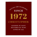 Recherche de 1972 anniversaire cartes 50 ans
