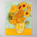 Suche nach vase mit zwölf sonnenblumen poster Vintag