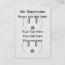 Recherche de prise électrique cartes visite Électricité