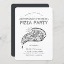 Recherche de bière pizza invitations Noir et blanc