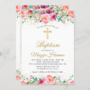 Recherche de pink floral baptême invitations Religieux