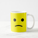 Recherche de visage triste tasses Jaune