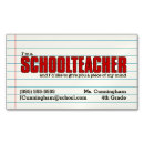Recherche de professeur drôle cartes visite Teacher