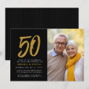 Suche nach goldenes jubiläum einladungen Schwarz und gold