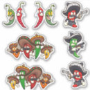 Recherche de piment vert autocollants Chaud