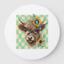 Recherche de vache drôle horloges Cow boy