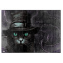 Recherche de chat noir planches à découper Yeux verts