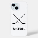 Recherche de nous hockey iphone coques Noir et blanc