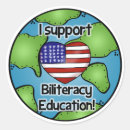 Recherche de bilingue autocollants Langue