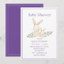 Recherche de purple baby shower invitations Moderne