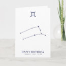 Recherche de gemini vœux cartes Constellation