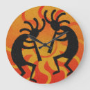 Recherche de orange et noir horloges Conception tribale