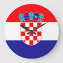 Recherche de la croatie horloges Drapeau