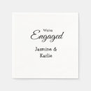 Recherche de romantique serviettes Nous sommes fiancés