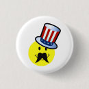 Recherche de moustaches drôles badges Patriotique