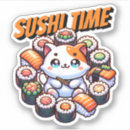 Recherche de kawaii sushi autocollants Rouleau de sushi