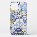 Recherche de patchwork floral iphone coques Bleu