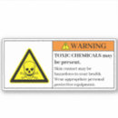 Suche nach chemikalien aufkleber Gefahr