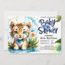 Recherche de tiger baby shower invitations Simple