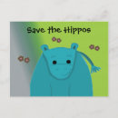Recherche de hippopotames cartes postales Mignon