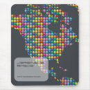 Recherche de continent tapis souris Coloré
