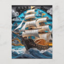 Suche nach stürmisches meer postkarten Schiff