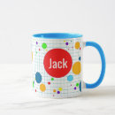 Recherche de style hippie tasses Bleu