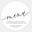 Recherche de menu autocollants Dîner