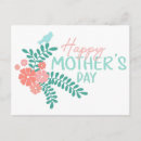 Suche nach blumen im frühling postkarten Mother