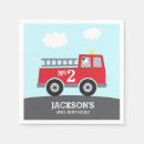 Recherche de camion de pompiers serviettes Anniversaire
