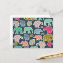 Recherche de éléphant coloré cartes postales Pour elle