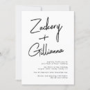 Recherche de elegant black white mariage invitations Moderne