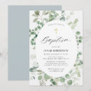 Recherche de eucalyptus baptême invitations Aquarelle
