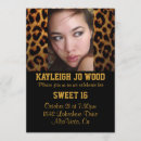 Recherche de partie de léopard invitations Quinceanera