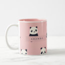 Recherche de motif panda tasses Initiales