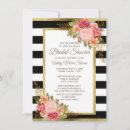 Recherche de rayures rouges et blanches invitations Floral