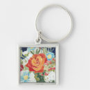 Recherche de minuit porteclés Fleurs