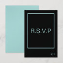 Recherche de rsvp turquoise Cartons réponse