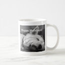 Recherche de chien westie tasses Blanc