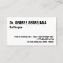 Suche nach oral visitenkarten Oraler chirurg