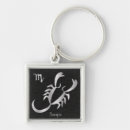 Recherche de symbole de scorpion porteclés Argent