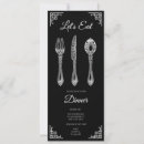 Recherche de fourchette invitations Noir