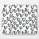 Recherche de saint valentin tapis souris Noir et blanc