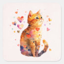 Recherche de chat coloré autocollants Tabby
