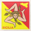 Recherche de la sicile dessous de verres Italien