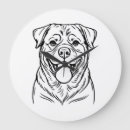 Recherche de dessin de loup horloges Pug