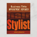 Recherche de styliste cartes postales Coiffeuse