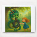 Recherche de dragon vert tapis souris Imaginaire