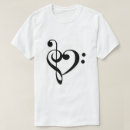 Suche nach bassschlüssel tshirts Herz