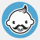 Recherche de moustache mignonne autocollants Petit homme